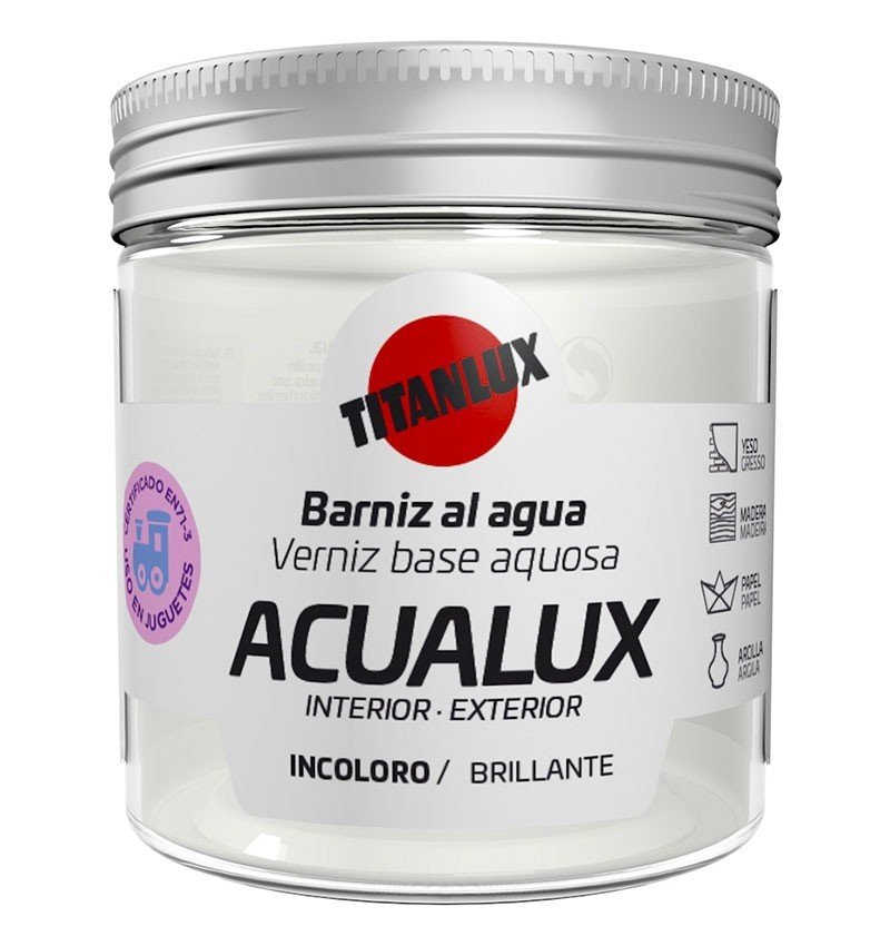 BARNIZ BRILLANTE ACUALUX 75 ML