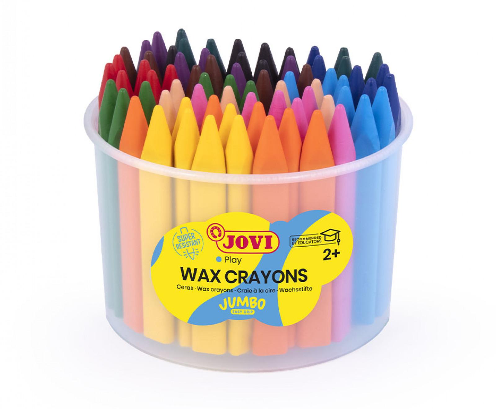 CERA TRIANGULAR JOVICOLOR TRIWAX BOTE 72 UDS - Imagen 2