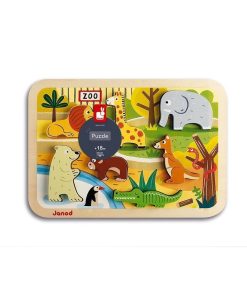 PUZZLE MADERA JANOD 07022 ZOO 7 PZAS