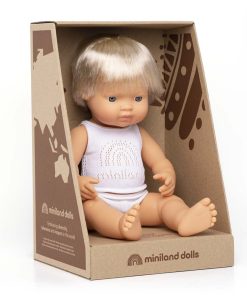 MUÑECO BEBE CAUCASICO MINILAND 31151 38 CM