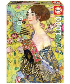 PUZZLE EDUCA 19932 DAMA CON ABANICO, KLIMT 1000 PZAS
