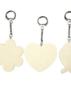 SILUETAS MADERA C/LLAVERO 6-7 CM 3 UDS