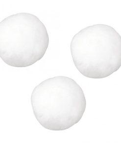 POMPONES RAYHER 15 MM 60 UDS BLANCO