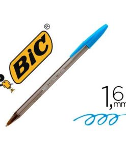 BOLIGRAFO BIC CRISTAL FUN AZUL TURQUESA 1,6 MM
