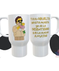 Jarro Térmico Simpson Pablo Escobar Homero Abuelita Plástico