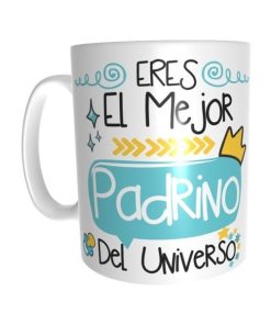 Taza Cerámica Importada Padrino Regalo El Mejor Del Universo