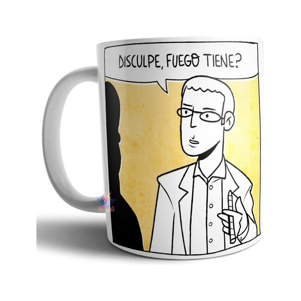 Taza De Cerámica Los Simuladores Disculpe Fuego Tiene Santos - Imagen 2