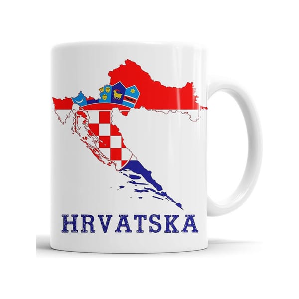 Taza Croacia – Hrvatska – Cerámica - Imagen 2