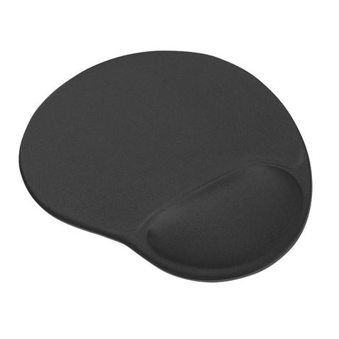 ALFOMBRILLA CON REPOSAMUÑECAS GEL NEGRO CROMAD CR0862 - Imagen 2