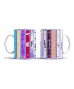 Taza Cerámica Taylor Swift Discografía Álbumes 1989 Folklore