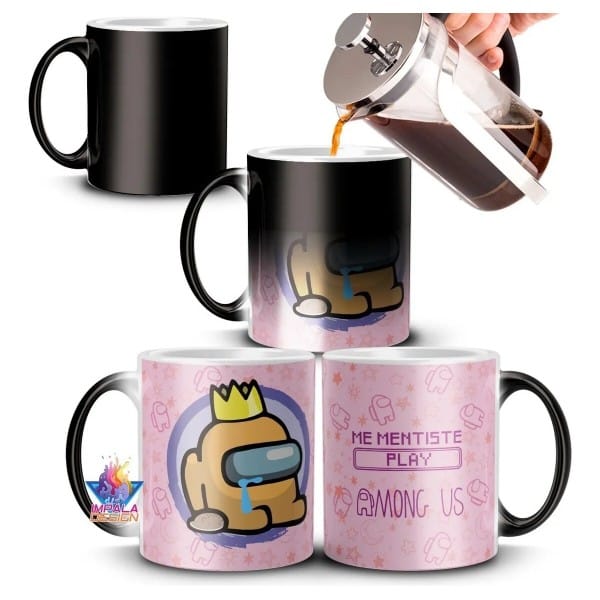 Taza Mágica Among Us Cerámica Videojuego Impostor Mod 10 - Imagen 3