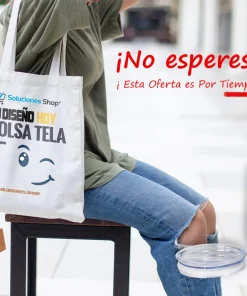 Bolsa reutilizable de tela más vaso vino acero personalizado