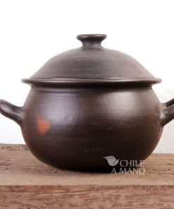 Olla de Greda Ahumada