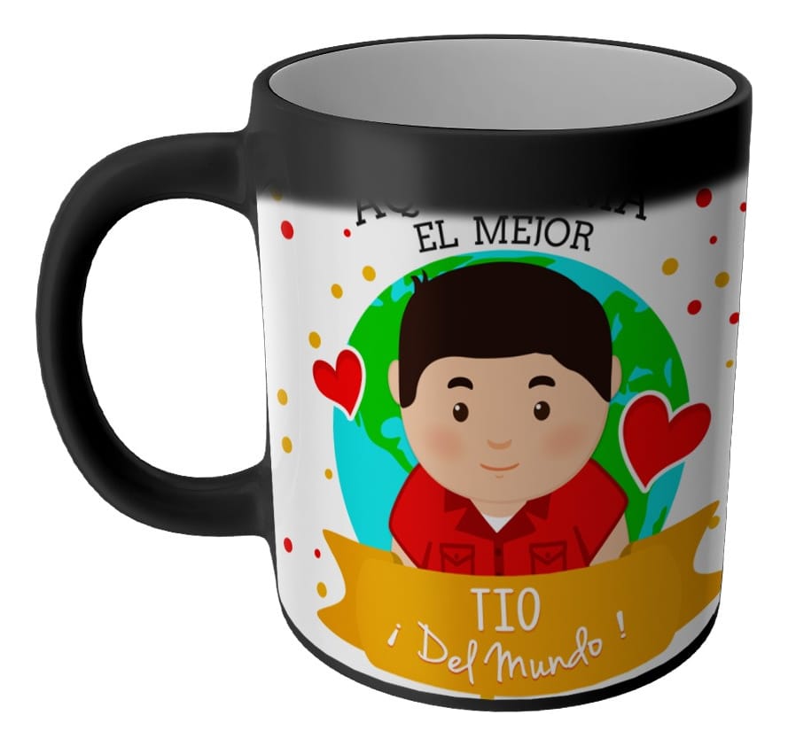 Taza Magica Aqui Toma El La Mejor Profesiones Regalo Familia TIO - Imagen 3