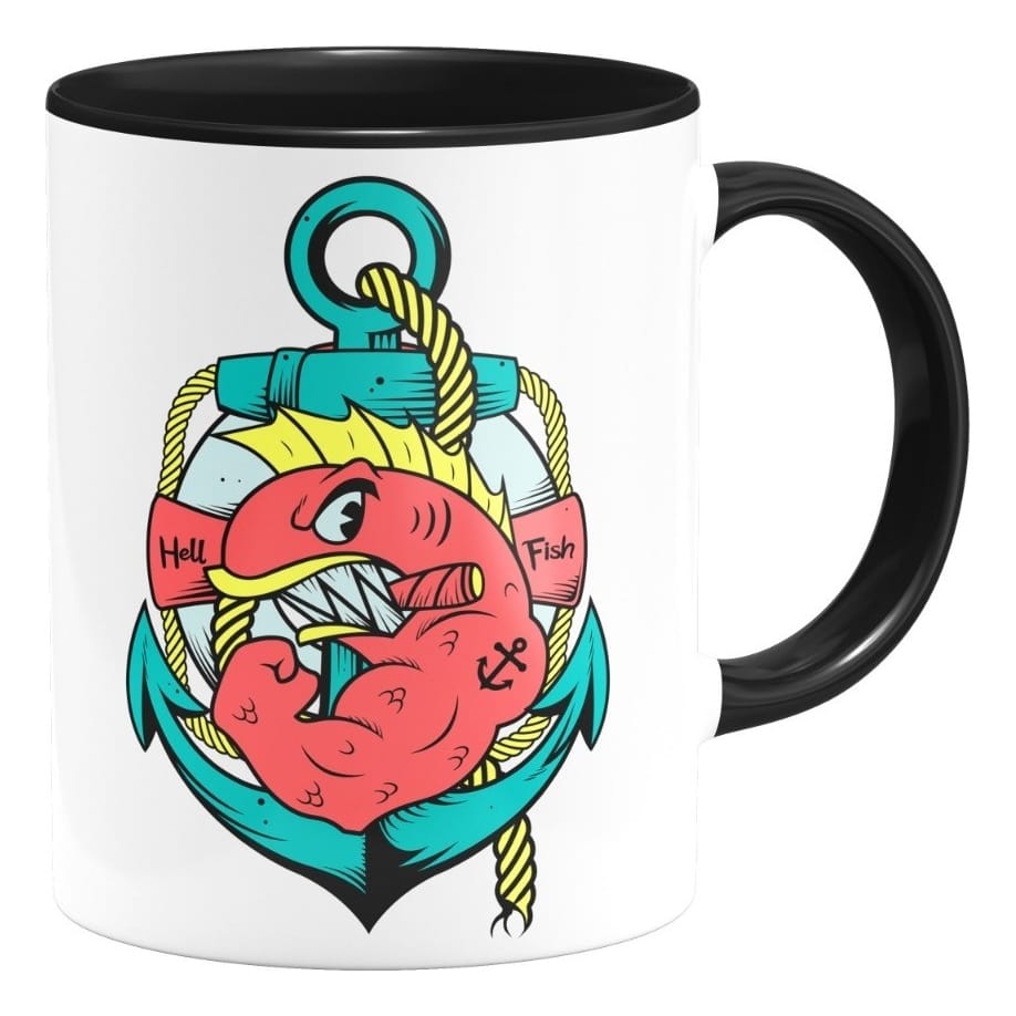 Taza Peces Del Infierno Los Simpson Personaje Interior De Co - Imagen 2