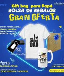 Gift bag #2 Día del Padre , Camisa, Llavero y Jarra Cervecera)