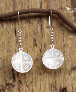 Aros cultrún de plata