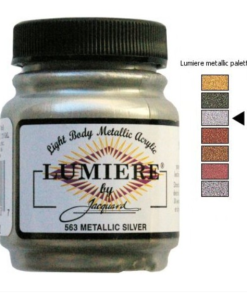 Jacquard Lumiere pintura acrílica metalizada  color   METALLIC SILVER  66 ml