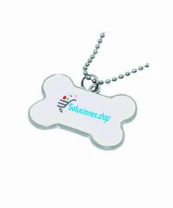 Placa de perro en forma de hueso Personalizado