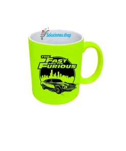 Taza Neón Amarillo 11onz Personalizada