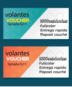 Volantes full color papel couché 11×7