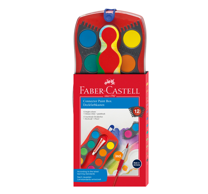 ACUARELA FABER 125023 12 COL CONECTORES