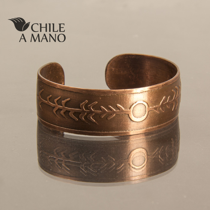 Pulsera de cobre con grabado - Imagen 6