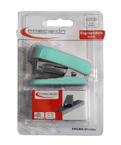 ENGRAPADORA MINI PRECISION CELESTE + GRAPAS