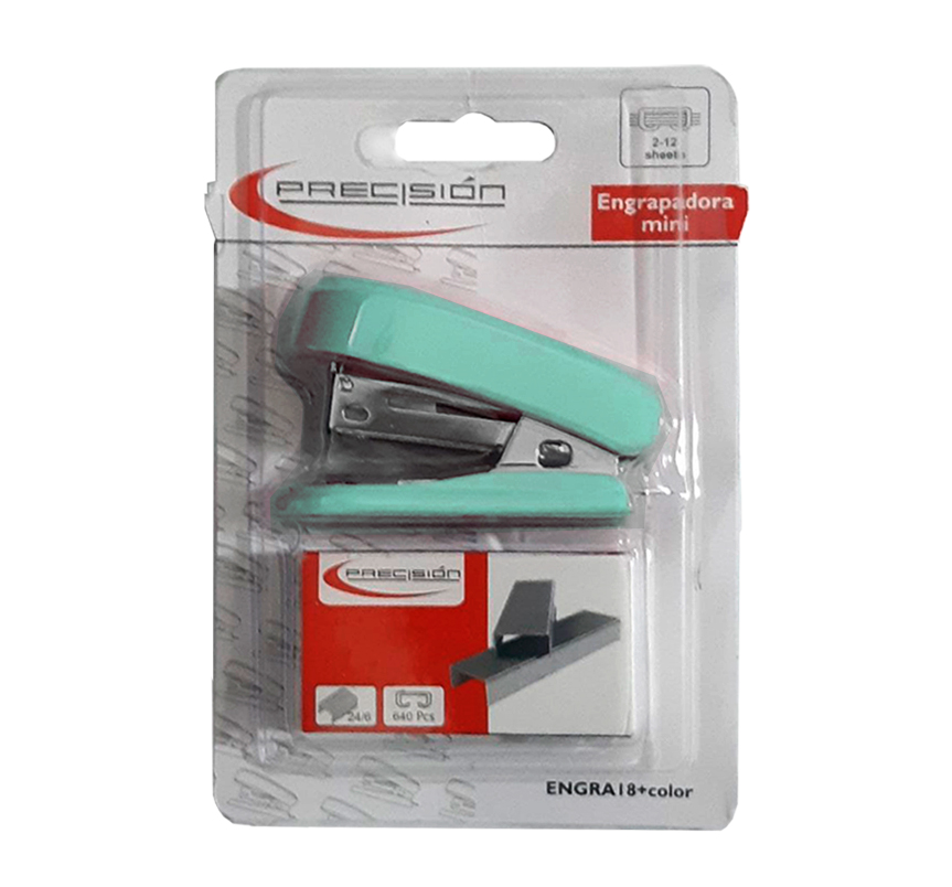 ENGRAPADORA MINI PRECISION CELESTE + GRAPAS - Imagen 3