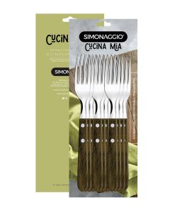 Tenedores para carne Simonnagio 12 piezas Cucina mia