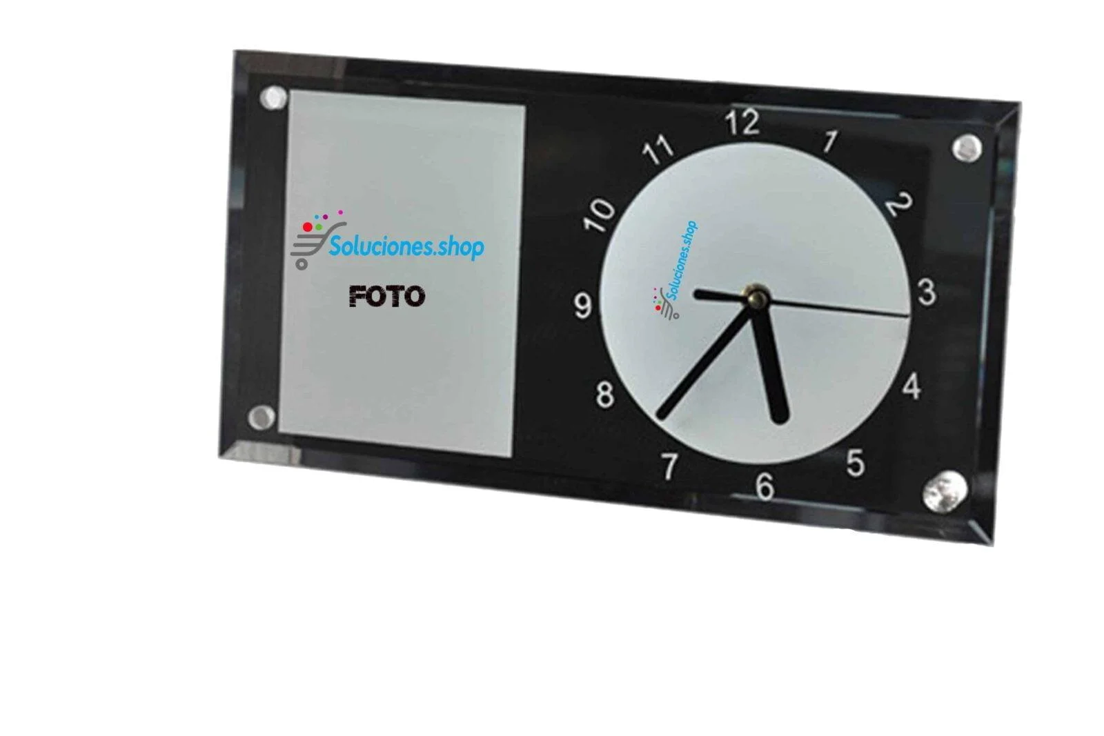 Reloj Espejo Porta Retrato│Articulo Personalizado - Imagen 3