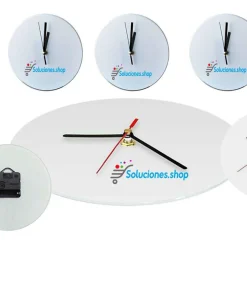 Reloj vidrio de Pared 20cm│Artículos Personalizados