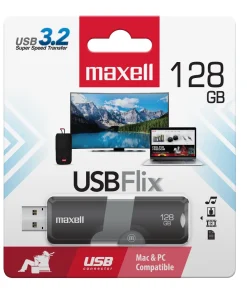 Memoria USB 3.2 Maxell USBF‑128 128 GB – Alta Velocidad