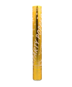 1pza Cañón bazooka de 40cm, cilíndrico, con confeti para fiestas, variedad de usos / reino fiesta / 61016