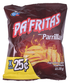 Papas Fritas Sabor A Parrillada PA’FRITAS 20 G