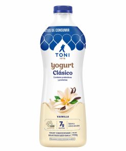 Yogurt Semidescremado Deslactosado Clásico Sabor A Vainilla TONI 1700 G