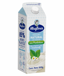 Yogurt Natural Sin Azúcar Con Probióticos MIRAFLORES 950 G