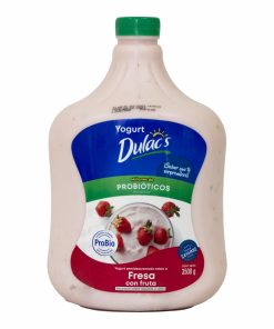 Yogurt Semidescremado Sabor A Fresa Con Fruta DULACS 3500 G