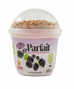 Yogurt Semi Griego Artesanal Con Mora Y Granola PARFAIT MI FRUTA 280 G