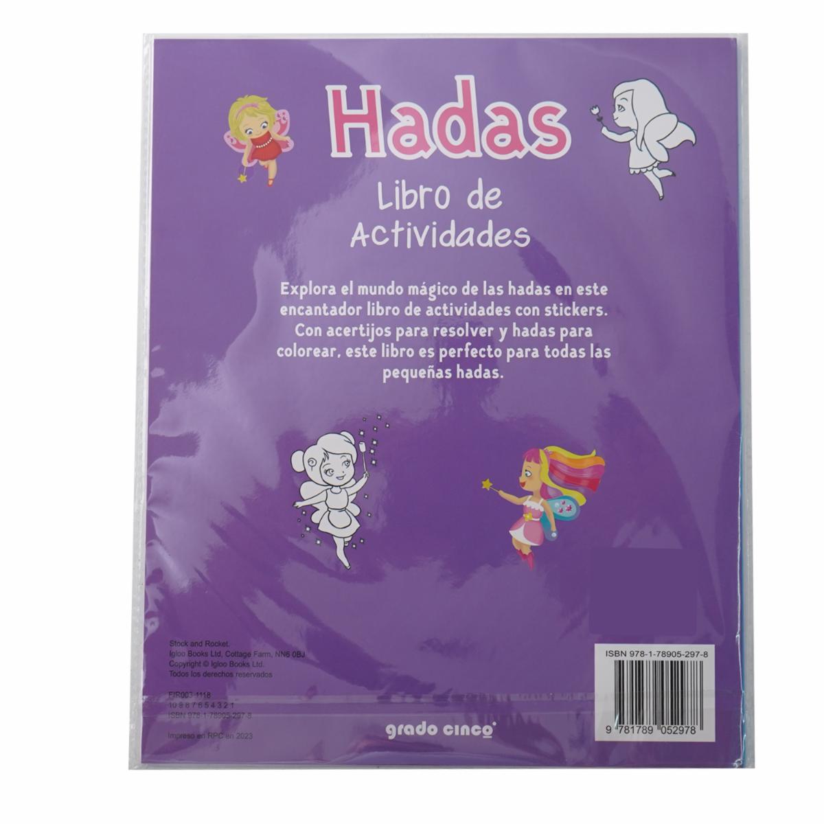 Libros Hadas Libros De Activiades+Stickers LATINBOOKS 45 Páginas - Imagen 3