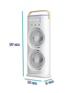 Ventilador de torre con base giratoria, humidificador y control remoto, variedad de colores